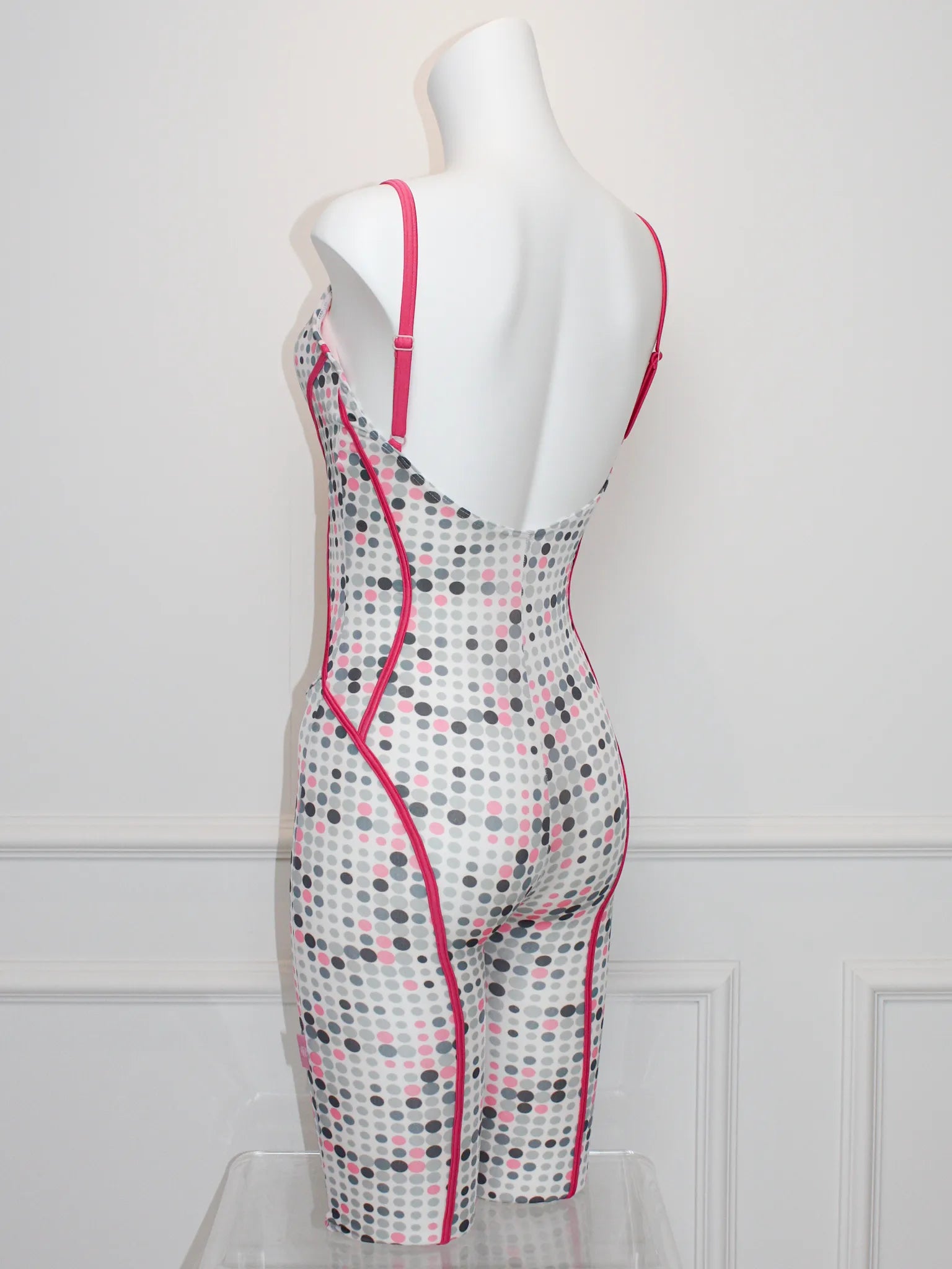 Pink Grey Dot