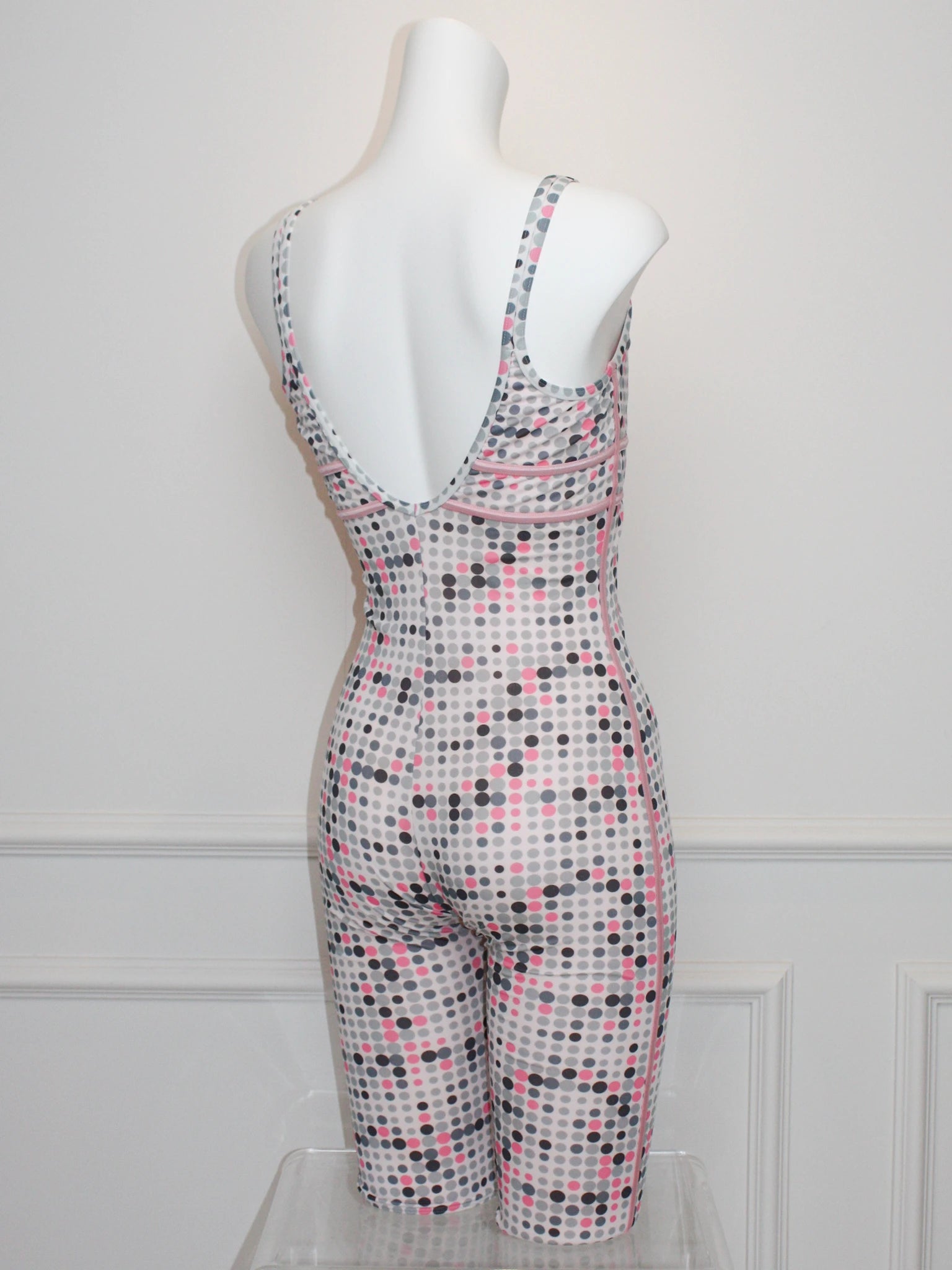 Pink Grey Dot