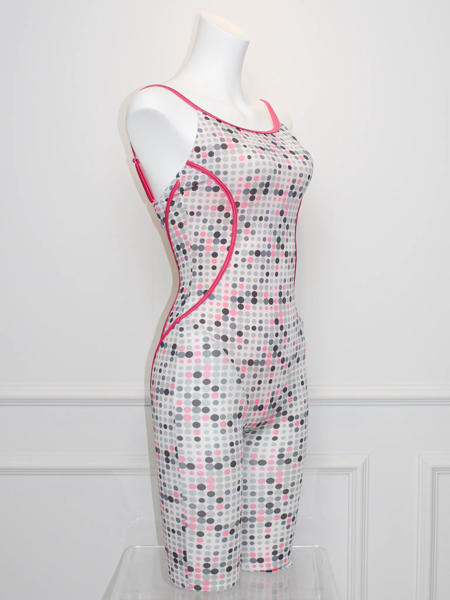 Pink Grey Dot