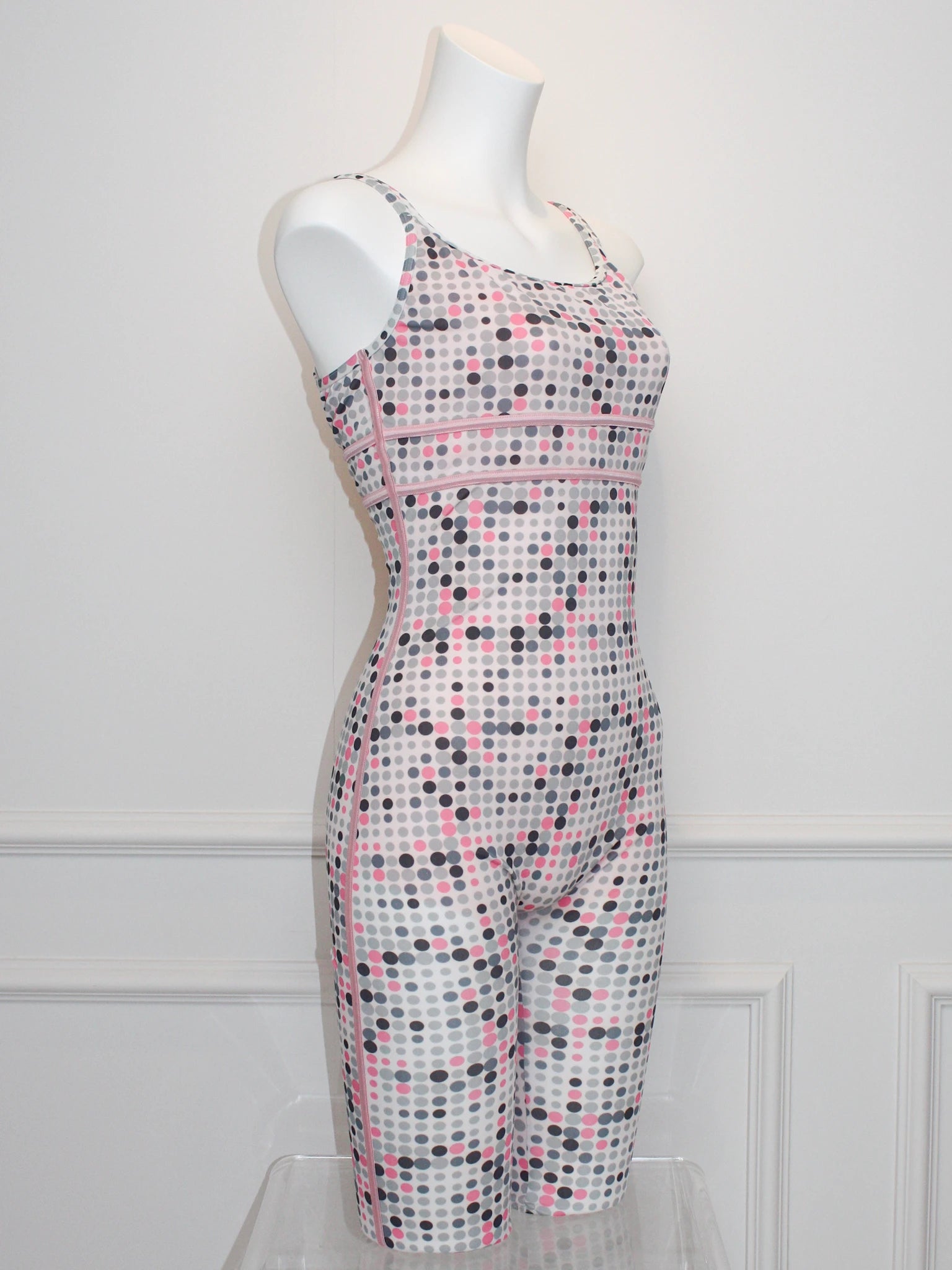 Pink Grey Dot