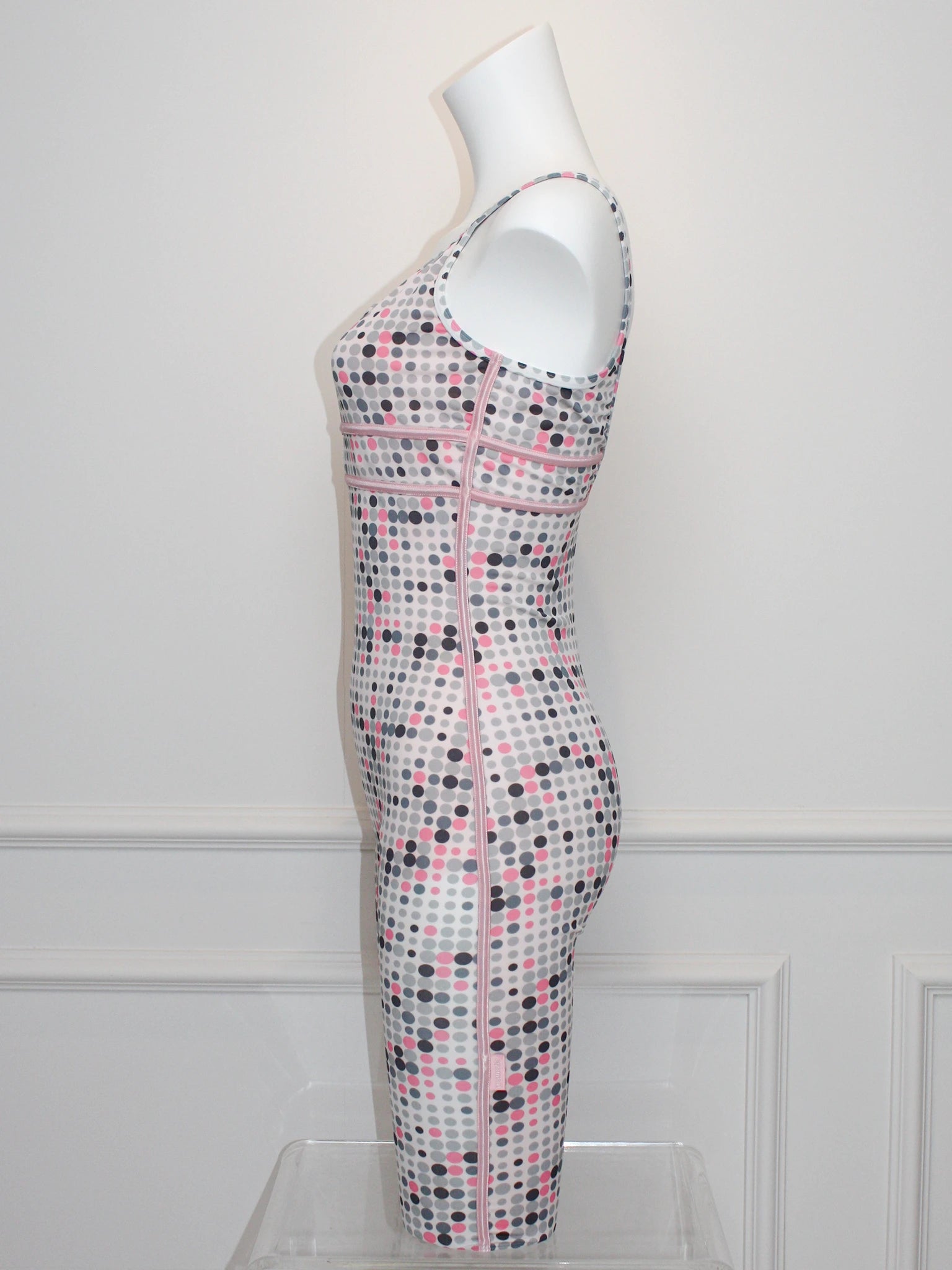 Pink Grey Dot