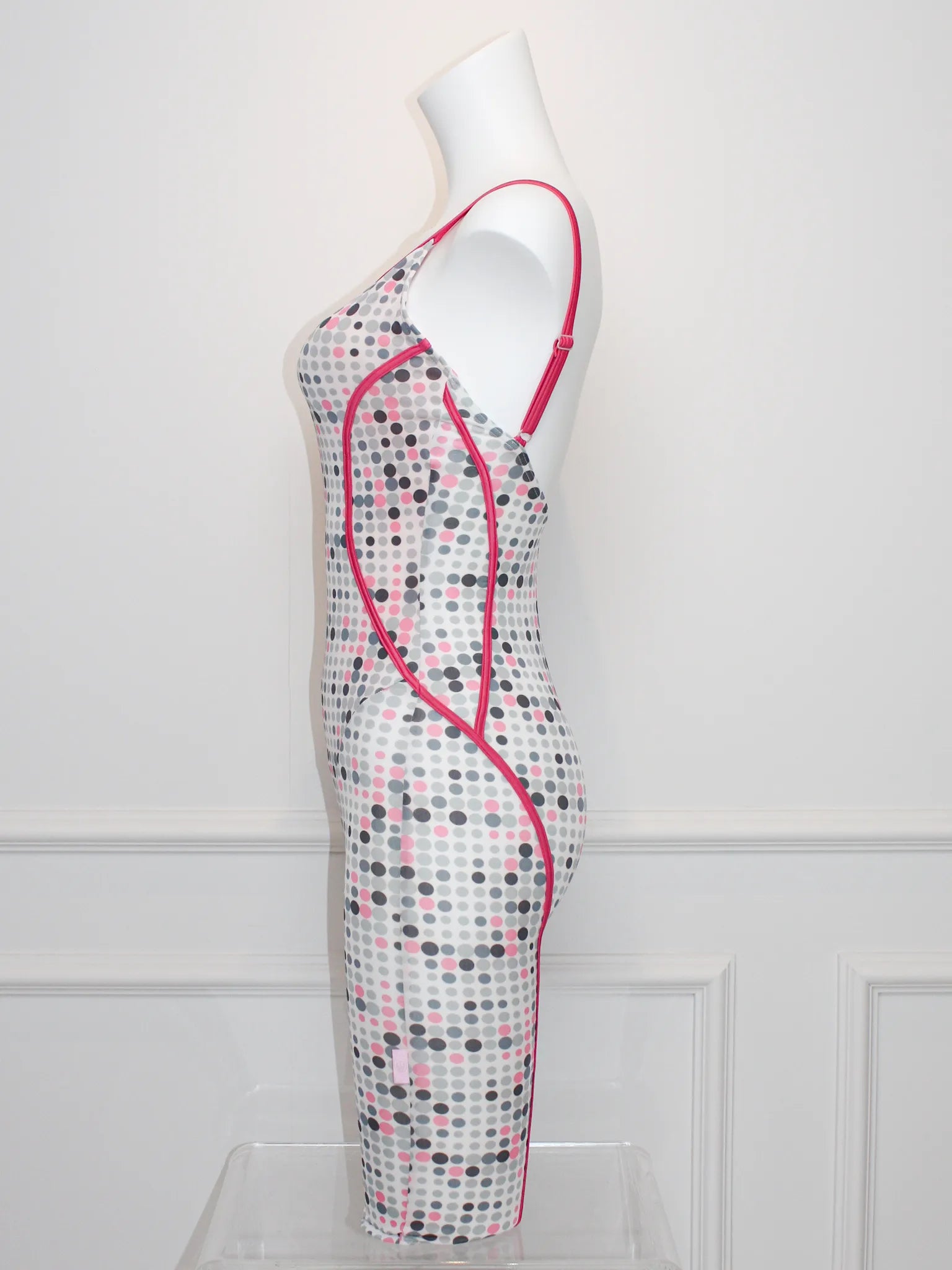 Pink Grey Dot