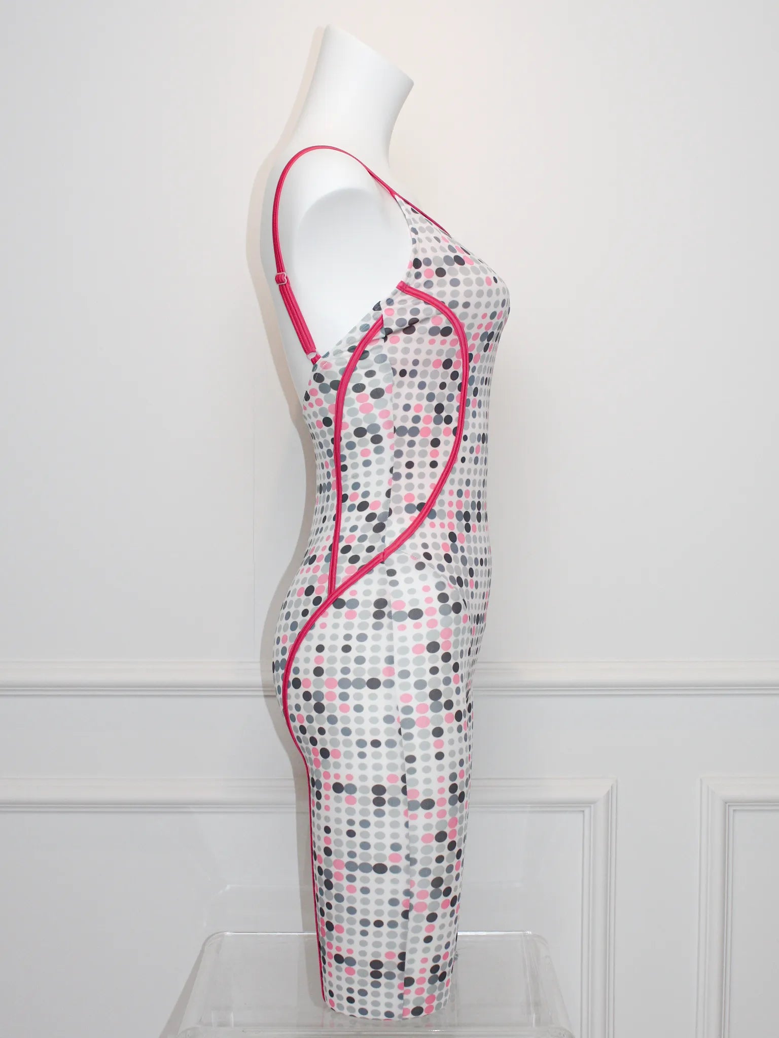 Pink Grey Dot
