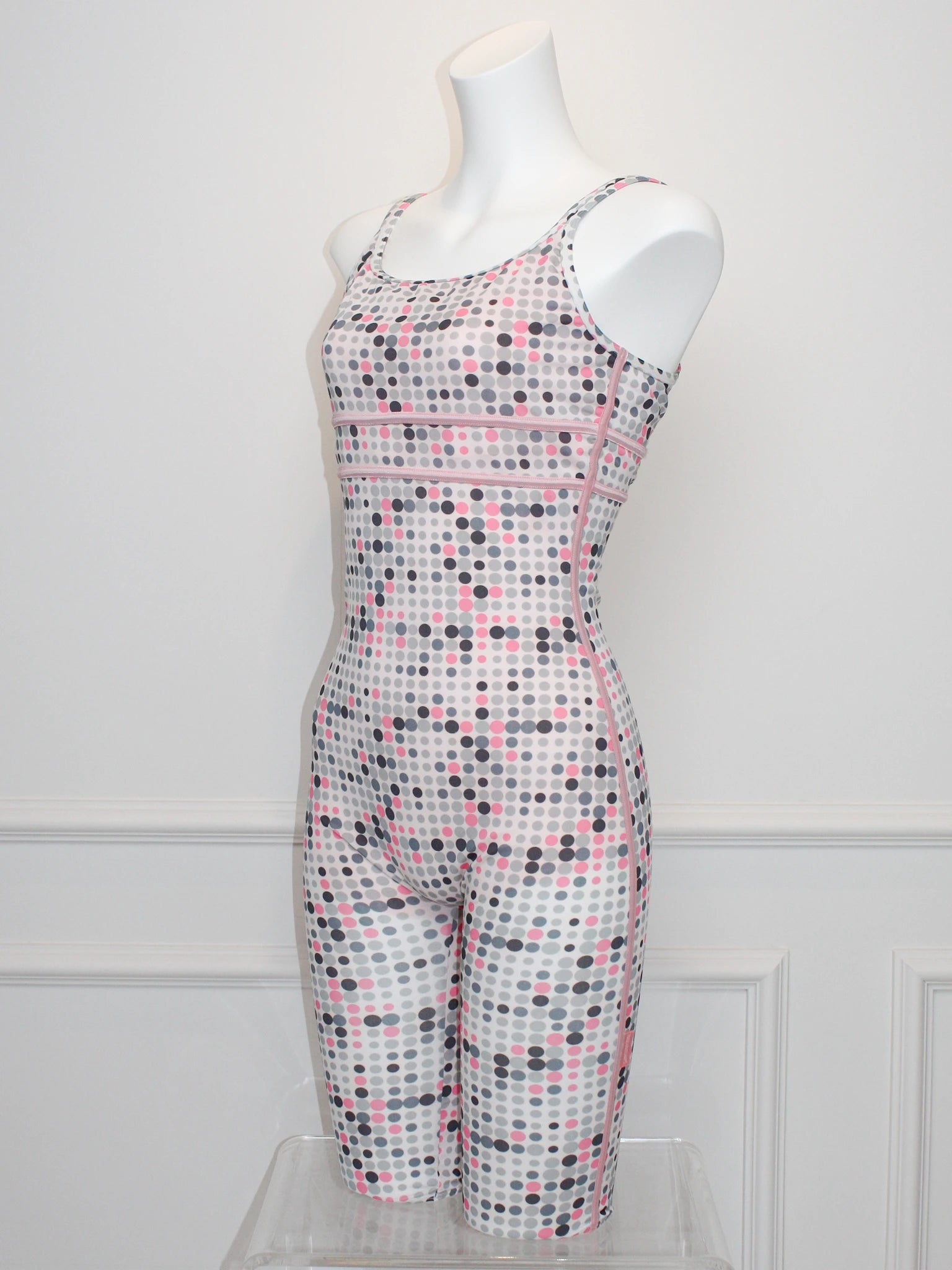 Pink Grey Dot